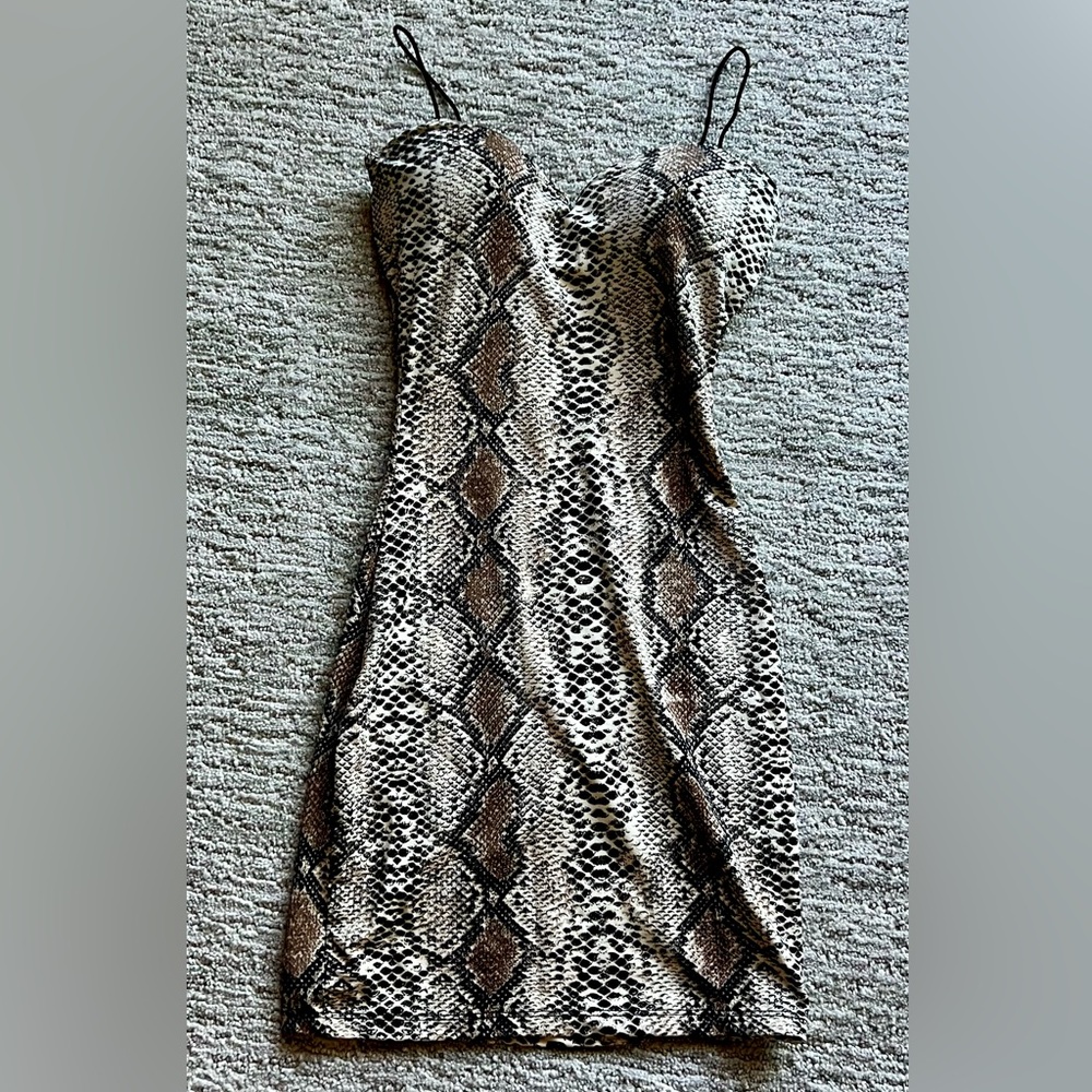 Windsor Gray Black Slip Dress Spaghetti Strap Cocktail